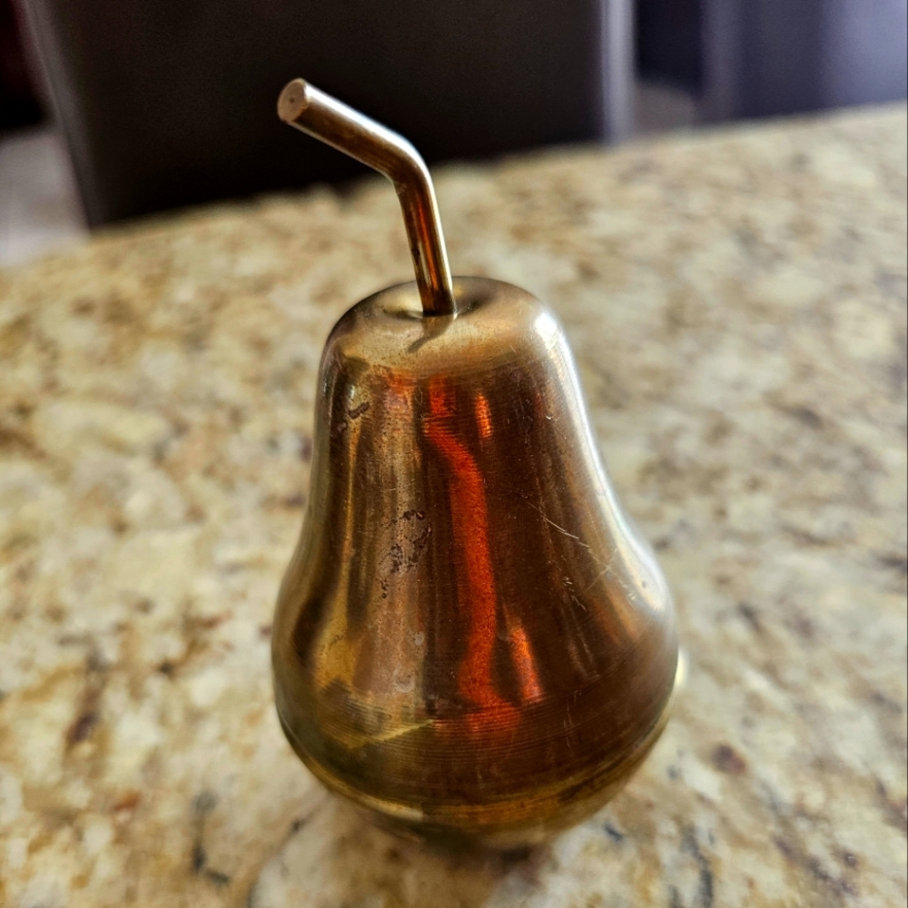 Vintage Brass Pear Shaped Bell